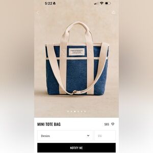 Sézane mini canvas bag